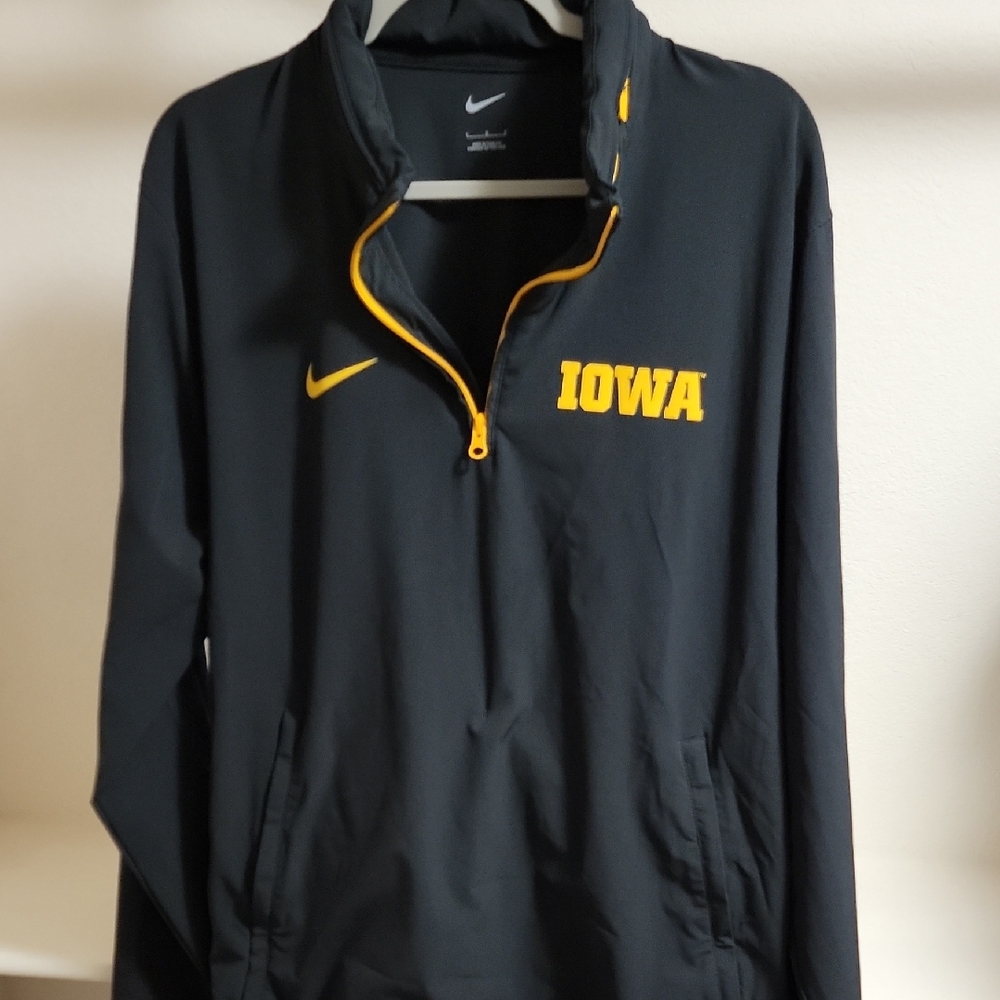 Nike Black and Gold Iowa Quarter-Zip